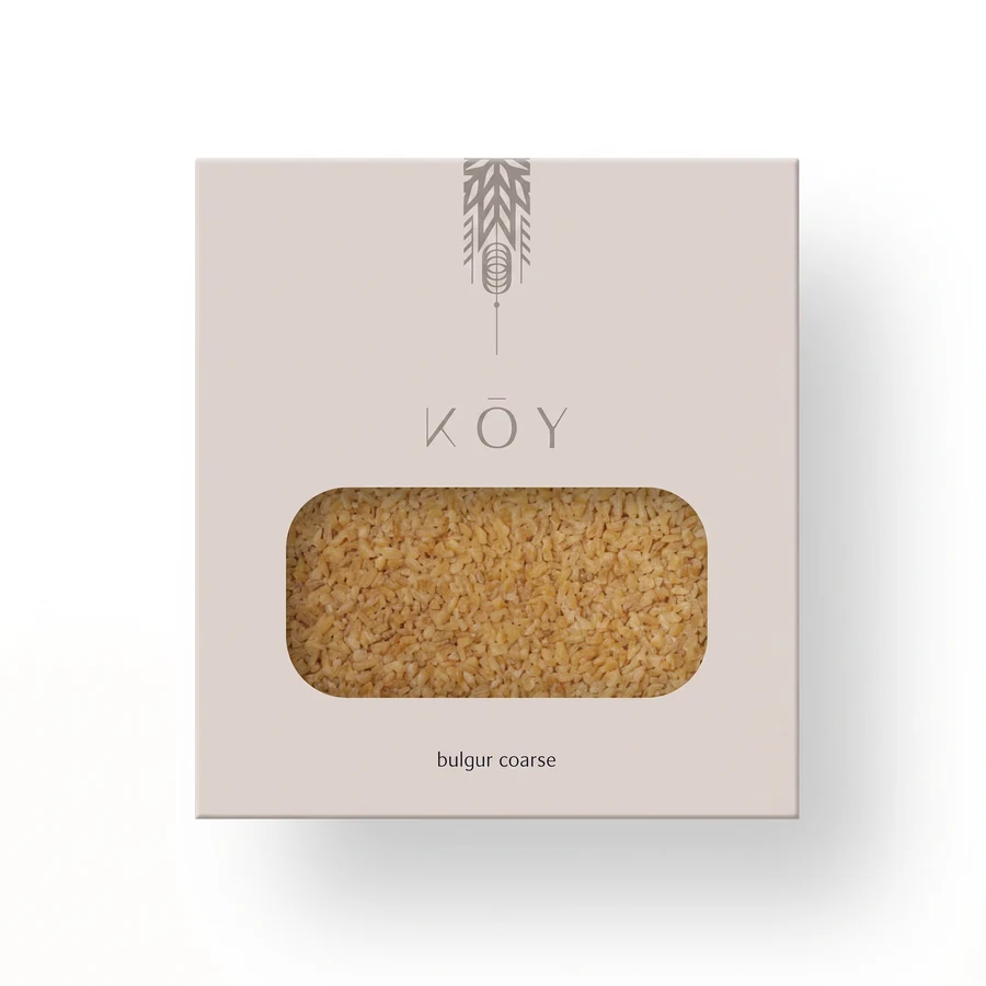 Koy heirloom bulgur coarse, 250 g window box