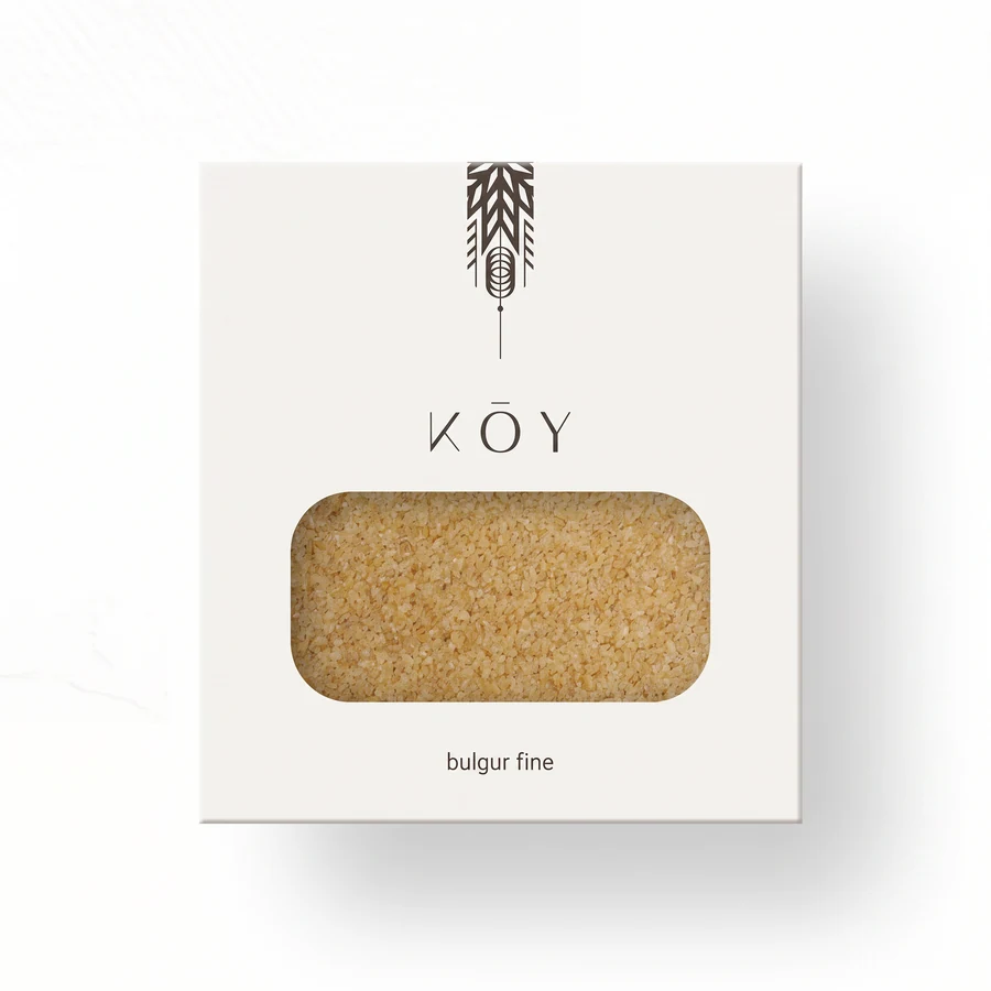 Koy heirloom bulgur fine, 250 g window box